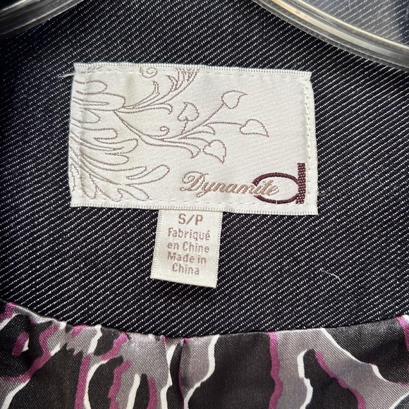 BNWT DYNAMITE BLAZER DRK GRAY PATTERN SZ SMALL - Picture 4 of 6